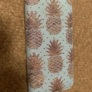 Baby blue pineapple wallet
